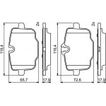 Bosch Σετ τακάκια, Δισκόφρενα - 0 986 494 759