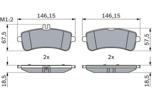 Bosch Σετ τακάκια, Δισκόφρενα - 0 986 494 764