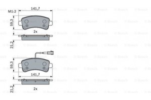 Bosch Σετ τακάκια, Δισκόφρενα - 0 986 494 765