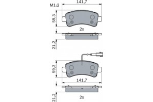 Bosch Σετ τακάκια, Δισκόφρενα - 0 986 494 765