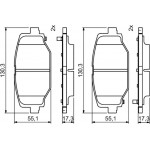 Bosch Σετ τακάκια, Δισκόφρενα - 0 986 494 767