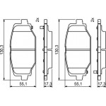 Bosch Σετ τακάκια, Δισκόφρενα - 0 986 494 767