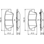Bosch Σετ τακάκια, Δισκόφρενα - 0 986 494 768