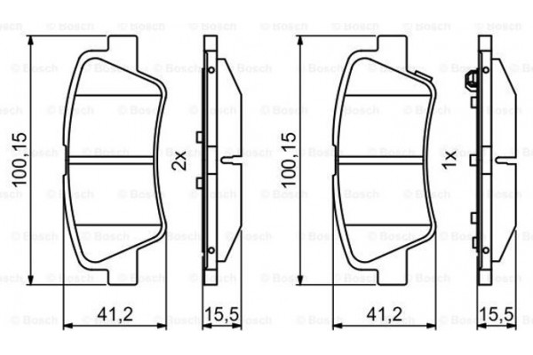 Bosch Σετ τακάκια, Δισκόφρενα - 0 986 494 768