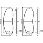 Bosch Σετ τακάκια, Δισκόφρενα - 0 986 494 769