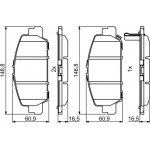 Bosch Σετ τακάκια, Δισκόφρενα - 0 986 494 773