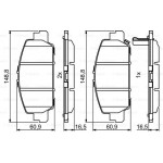 Bosch Σετ τακάκια, Δισκόφρενα - 0 986 494 773