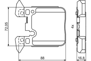 Bosch Σετ τακάκια, Δισκόφρενα - 0 986 494 774