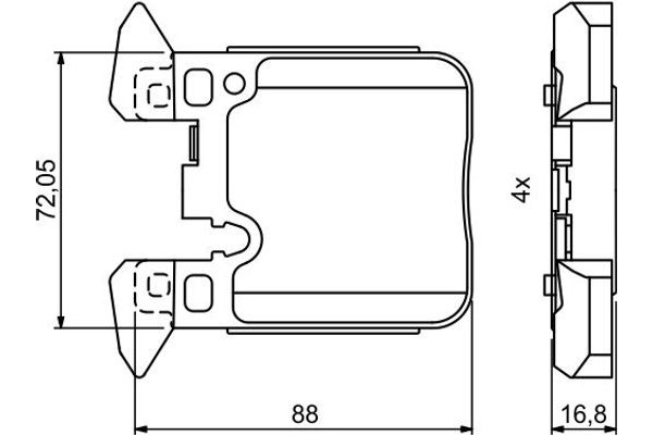 Bosch Σετ τακάκια, Δισκόφρενα - 0 986 494 774