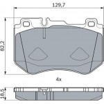 Bosch Σετ τακάκια, Δισκόφρενα - 0 986 494 777