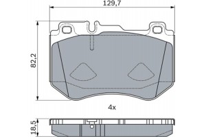 Bosch Σετ τακάκια, Δισκόφρενα - 0 986 494 777