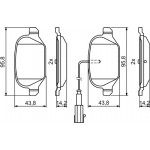 Bosch Σετ τακάκια, Δισκόφρενα - 0 986 494 779
