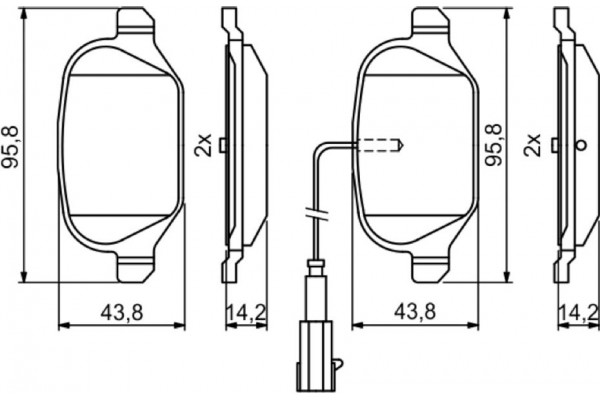 Bosch Σετ τακάκια, Δισκόφρενα - 0 986 494 779