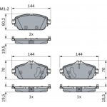 Bosch Σετ τακάκια, Δισκόφρενα - 0 986 494 782