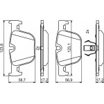 Bosch Σετ τακάκια, Δισκόφρενα - 0 986 494 786