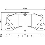 Bosch Σετ τακάκια, Δισκόφρενα - 0 986 494 787
