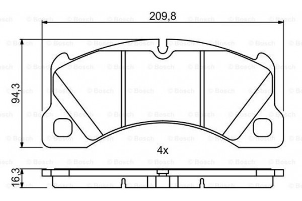 Bosch Σετ τακάκια, Δισκόφρενα - 0 986 494 787