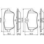 Bosch Σετ τακάκια, Δισκόφρενα - 0 986 494 790