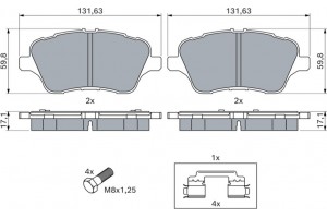 Bosch Σετ τακάκια, Δισκόφρενα - 0 986 494 792