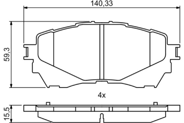 Bosch Σετ τακάκια, Δισκόφρενα - 0 986 494 793