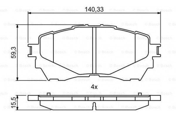 Bosch Σετ τακάκια, Δισκόφρενα - 0 986 494 793