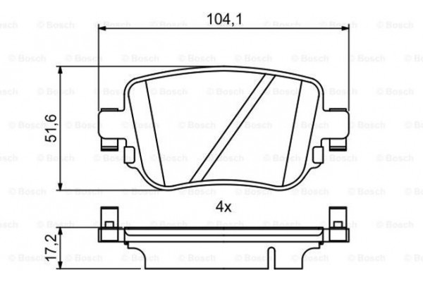 Bosch Σετ τακάκια, Δισκόφρενα - 0 986 494 797