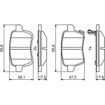 Bosch Σετ τακάκια, Δισκόφρενα - 0 986 494 802