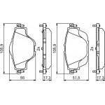 Bosch Σετ τακάκια, Δισκόφρενα - 0 986 494 805