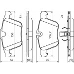 Bosch Σετ τακάκια, Δισκόφρενα - 0 986 494 808