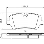 Bosch Σετ τακάκια, Δισκόφρενα - 0 986 494 810