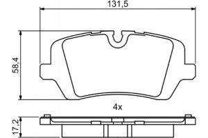 Bosch Σετ τακάκια, Δισκόφρενα - 0 986 494 810