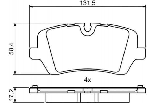 Bosch Σετ τακάκια, Δισκόφρενα - 0 986 494 810