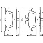 Bosch Σετ τακάκια, Δισκόφρενα - 0 986 494 811