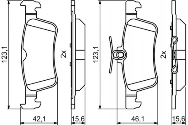 Bosch Σετ τακάκια, Δισκόφρενα - 0 986 494 811
