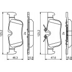 Bosch Σετ τακάκια, Δισκόφρενα - 0 986 494 812