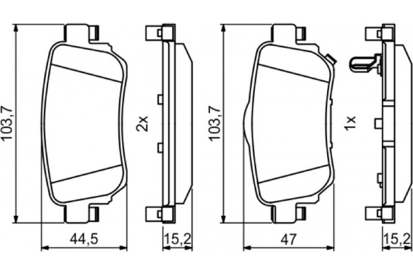 Bosch Σετ τακάκια, Δισκόφρενα - 0 986 494 816