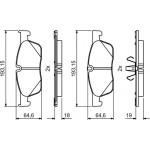 Bosch Σετ τακάκια, Δισκόφρενα - 0 986 494 818