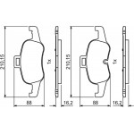 Bosch Σετ τακάκια, Δισκόφρενα - 0 986 494 820