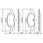 Bosch Σετ τακάκια, Δισκόφρενα - 0 986 494 820