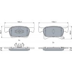 Bosch Σετ τακάκια, Δισκόφρενα - 0 986 494 823