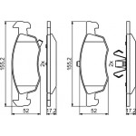 Bosch Σετ τακάκια, Δισκόφρενα - 0 986 494 824