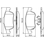 Bosch Σετ τακάκια, Δισκόφρενα - 0 986 494 826