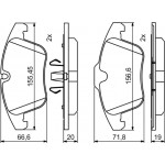 Bosch Σετ τακάκια, Δισκόφρενα - 0 986 494 830