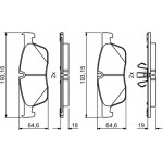 Bosch Σετ τακάκια, Δισκόφρενα - 0 986 494 831