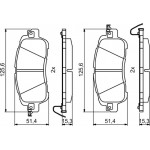 Bosch Σετ τακάκια, Δισκόφρενα - 0 986 494 832