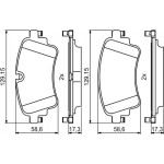Bosch Σετ τακάκια, Δισκόφρενα - 0 986 494 833