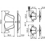 Bosch Σετ τακάκια, Δισκόφρενα - 0 986 494 835