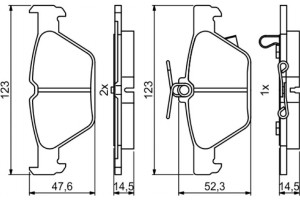 Bosch Σετ τακάκια, Δισκόφρενα - 0 986 494 836