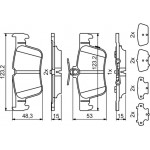 Bosch Σετ τακάκια, Δισκόφρενα - 0 986 494 839
