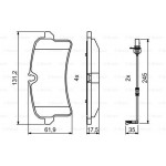 Bosch Σετ τακάκια, Δισκόφρενα - 0 986 494 842